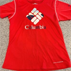 Columbia Kids Red Short Sleeve Tee